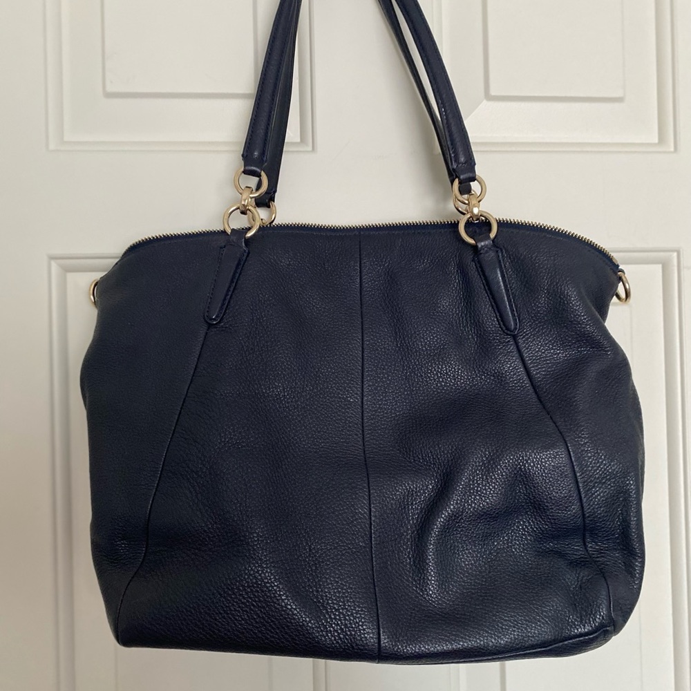 Navy Blue Coach Bag